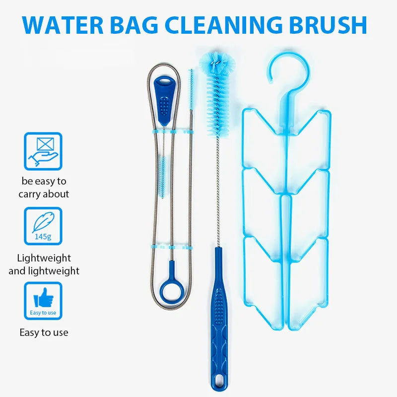 Multifunction 4-in-1 Water Bladder Cleaning Kit - Complete Hydration System Maintenance Tool for Outdoor Camping