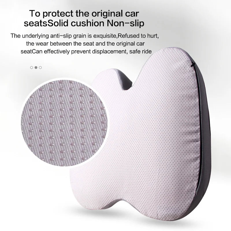 Orthopedic Memory Foam Cushion - Non-Slip Design for Tailbone, Sciatica & Back Pain Relief - Comfort Support for Chair & Car Seat