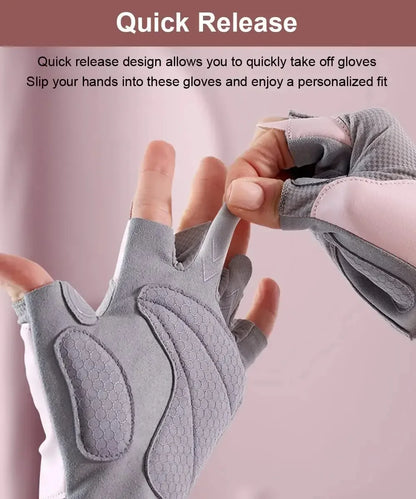 Lightweight Workout Gloves with Excellent Grip - Unisex - Weightlifting, Cycling, Exercise, Training, Fitness & Rowing