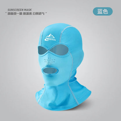 UV Protection Swimming Face Mask - Breathable Diving Cap for Men & Women Beach Sun Protection