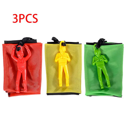 Parachute Toys for Kids - Tangle Free Outdoor Flying Parachute Men - Unique Boy Girl Gift