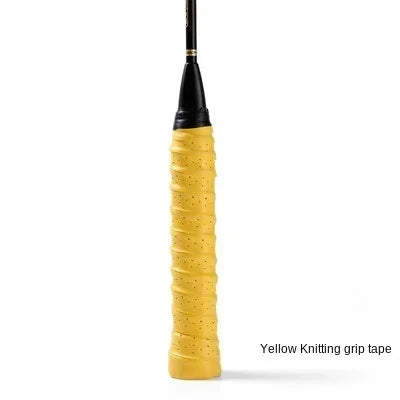 Premium Perforated Racket Overgrip - Anti-Slip PU Tennis & Badminton Handle Wrap with Shock Absorption - 110cm Length