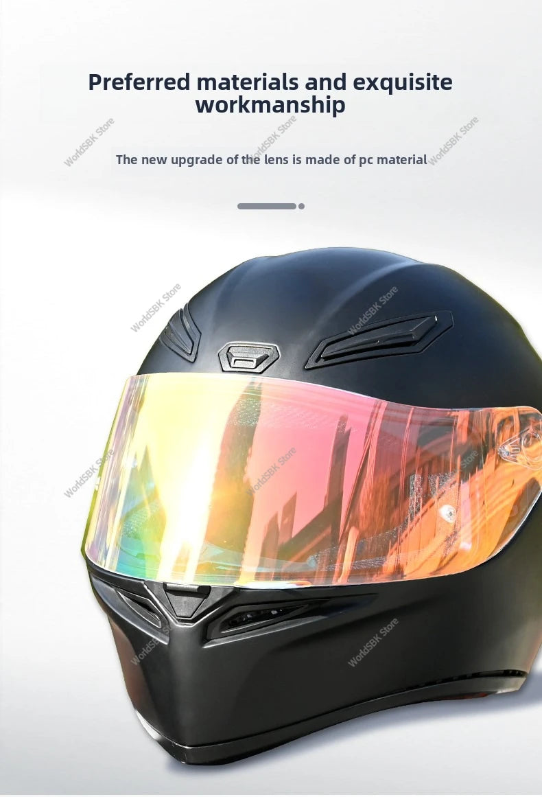 Motorcycle Helmet Visor Lens – Full Face Shield with Anti-UV, Anti-Fog & Anti-Scratch Protection
