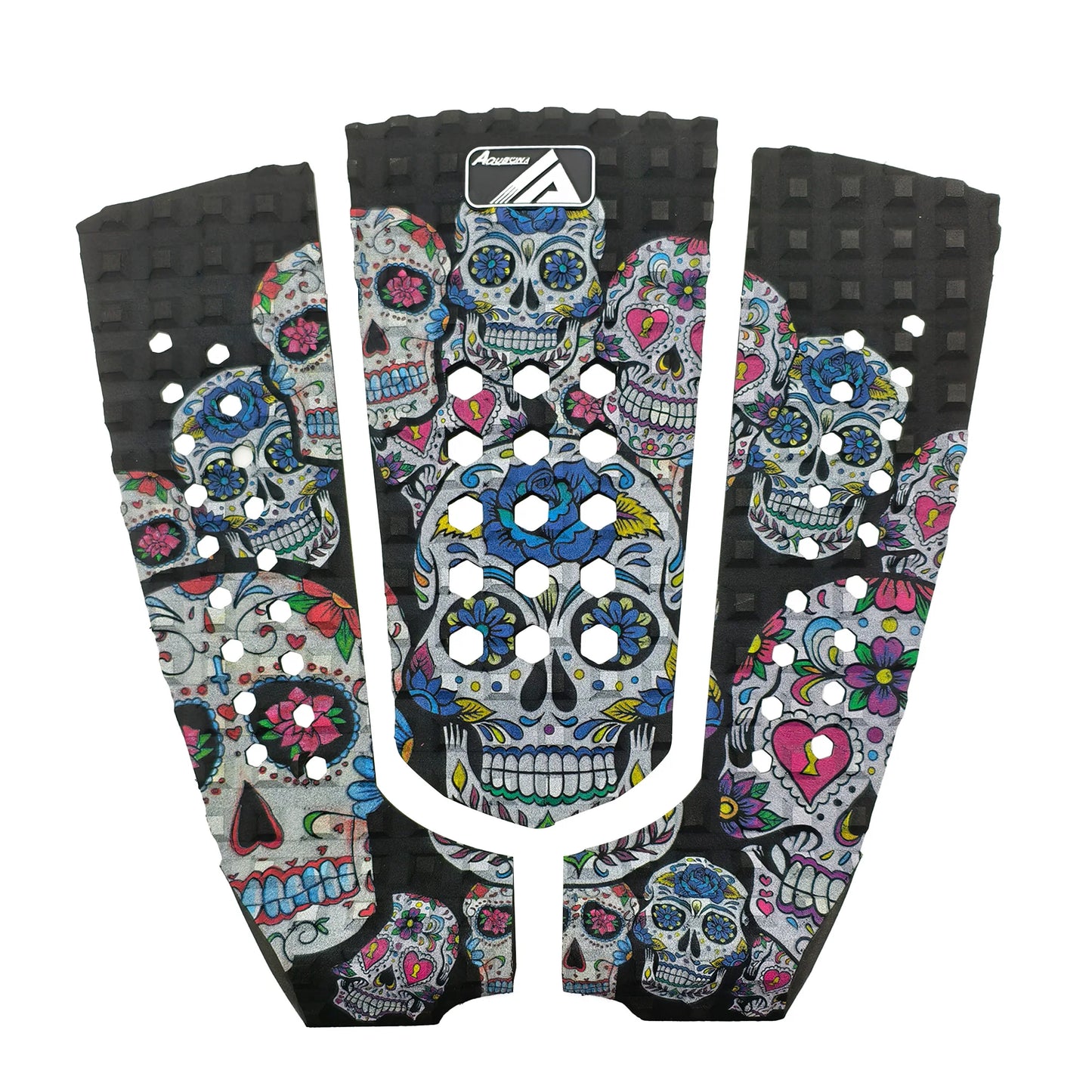 EVA Surfboard Traction Pad - 3-Piece Deck Grip with Tail Kick