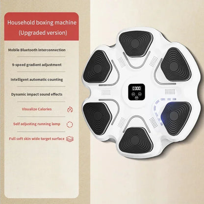 Smart Bluetooth Music Boxing Trainer - Rhythm Response Fitness Bag for Sports & Muay Thai Exercise