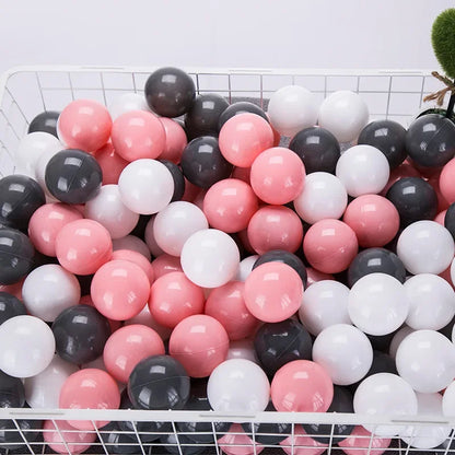 Colorful Ocean Ball Pit Balls - Eco-Friendly Non-Toxic Plastic Play Balls 5.5cm (50pcs Love & Star Shapes)