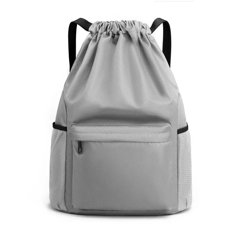 Large Capacity Drawstring Backpack - Sports String Bag for Gym, Swim & Beach - Women & Men