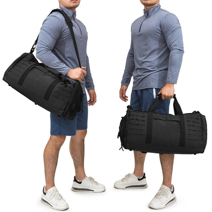 40L Tactical Duffel Bag - Multi-Sport Gym and Travel Bag with MOLLE System