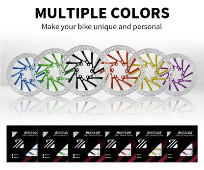 Ultralight Hydraulic Disc Brake Rotor 160/180/203mm - Mountain & Road Bike Compatible with Free Mounting Bolts