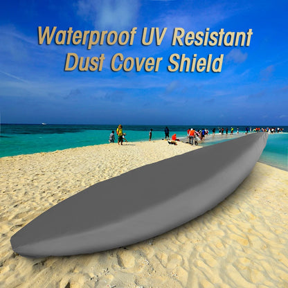 Universal Waterproof Kayak Cover - Professional Grade UV Resistant Canoe Boat Storage Shield with Dust Protection