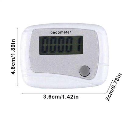 Portable Clip-On Step Counter - Digital Pedometer for Walking & Fitness