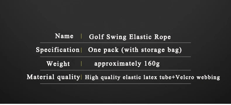 PGM Golf Swing Training Aid - Elastic Resistance Rope for Strength & Swing Practice - Beginner Golf Equipment (1pc)