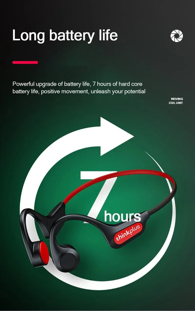 Bone Conduction Wireless Earbuds - TWS Bluetooth Sports Headset for Running & Cycling
