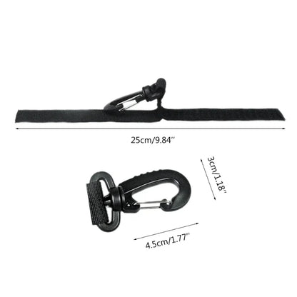 Dual Kayak Paddle Holder Set - Webbing Clips for SUP Boards & Inflatable Boats (2-Pack)