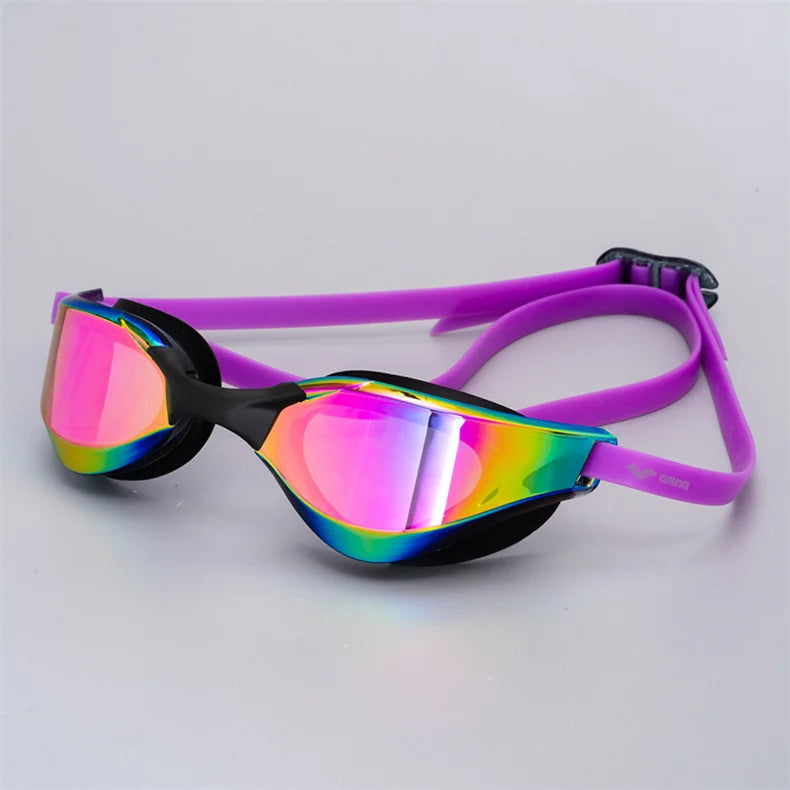 Professional HD Anti-Fog Swimming Goggles - Leak-Proof Adjustable Silicone Eyewear for Men & Women