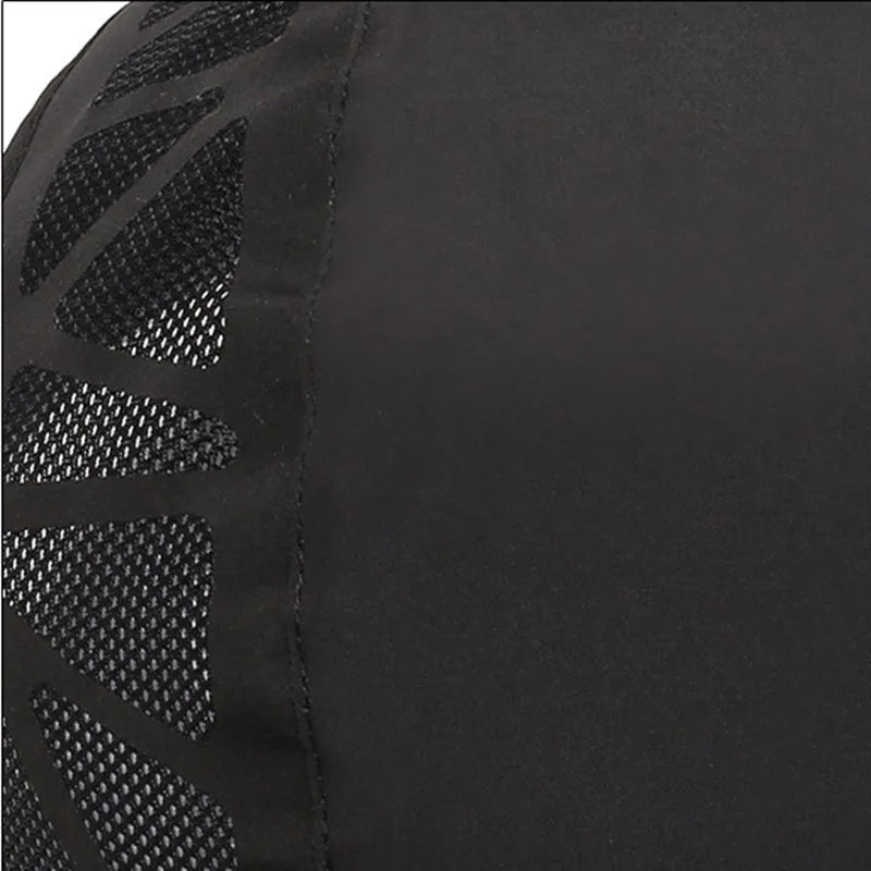 Men's Quick-Dry Mesh Golf Cap - Breathable Flat Visor Sun Hat for Outdoor Sports