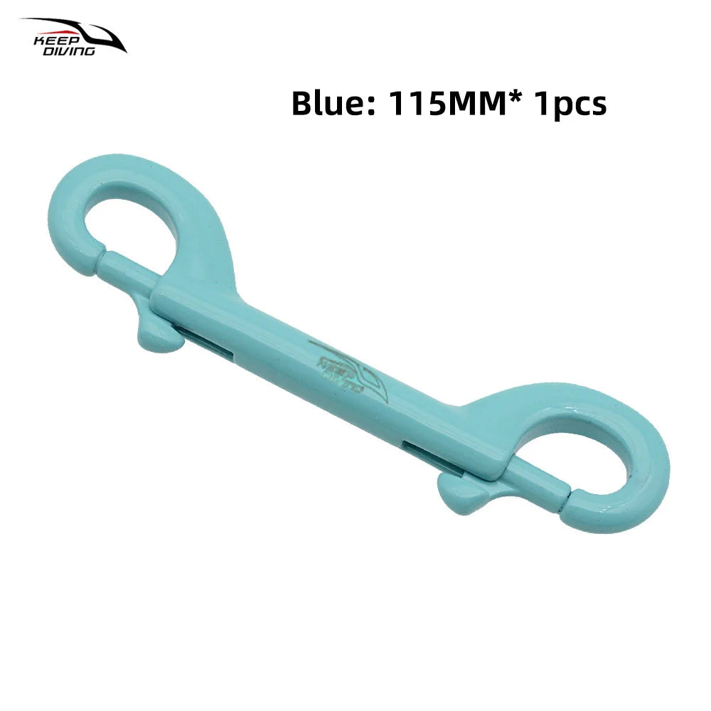 KEEP DIVING 316 Stainless Steel Double-Ended Scuba Diving Hook - BCD Equipment Accessory with Quick Draw Snap Bolt Kit (1 Piece)