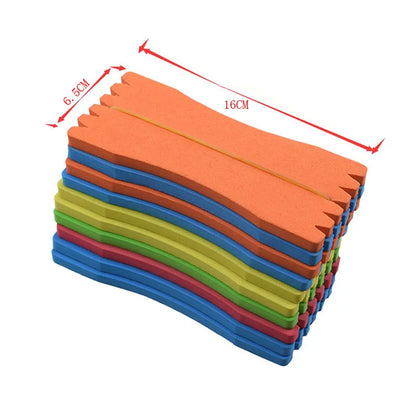 Fishing Line Winding Spools - 10 Pack Foam Rig Holders & Line Accessories (Random Colors)