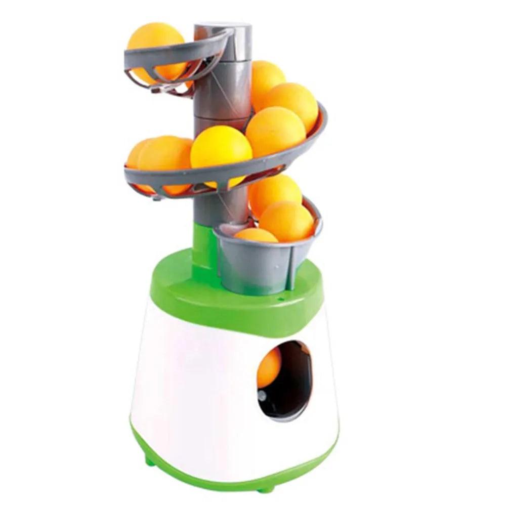 Dual-Power Portable Table Tennis Robot - Professional Ping Pong Ball Pitching Machine for Training
