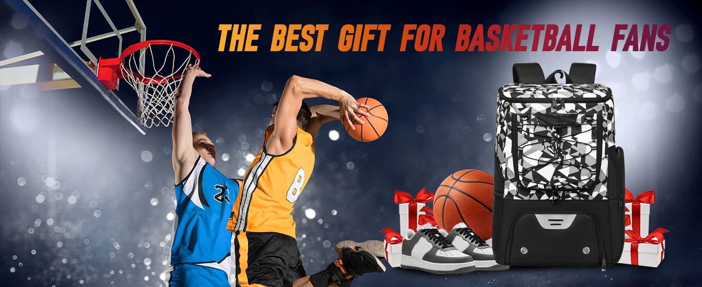 Sports Backpack with Shoe Compartment - Football, Basketball & Soccer Training Bag for Men