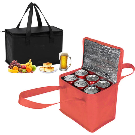 Insulated Cooler Bag - Portable Thermal Food & Drink Carrier for Picnics, Lunch & Beer Delivery