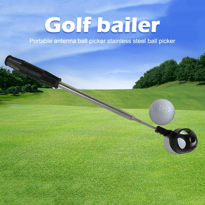 79-Inch Telescopic Golf Ball Retriever - 8-Section Stainless Steel Automatic Locking Ball Picker & Scoop Tool
