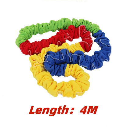 Kids Elasticity Rope Circle - Outdoor Team Building Sport Game for Running & Push Activities | Children's Sensory Entertainment Toy