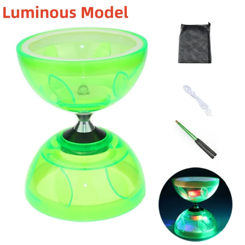 Diabolo Chinese Yoyo Set - Portable Fitness Gear for Agility Exercise (Adults, Kids & Elderly - Indoor/Outdoor)