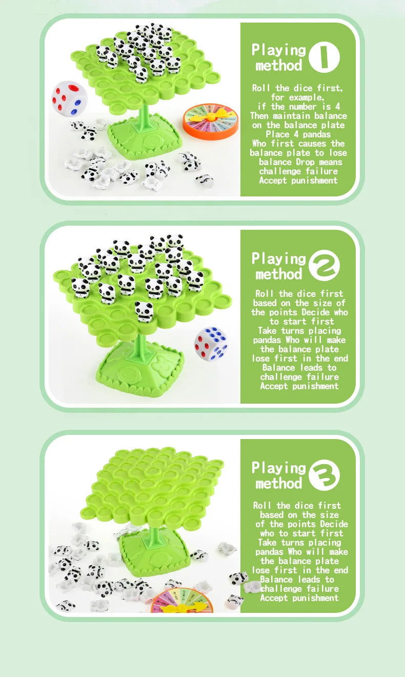 Frog Balance Tree Montessori Math Game - Parent-Child Interactive Tabletop Balancing Toy Gift for Children
