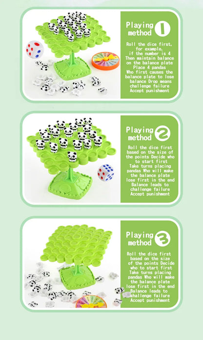 Frog Balance Tree Montessori Math Game - Parent-Child Interactive Tabletop Balancing Toy Gift for Children