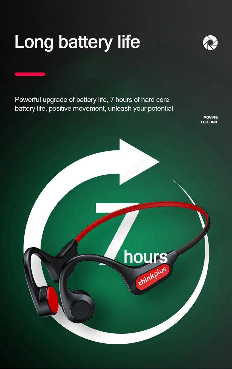 Bone Conduction Wireless Headphones - Bluetooth 5.1 HiFi Sport Earphones with Low Latency