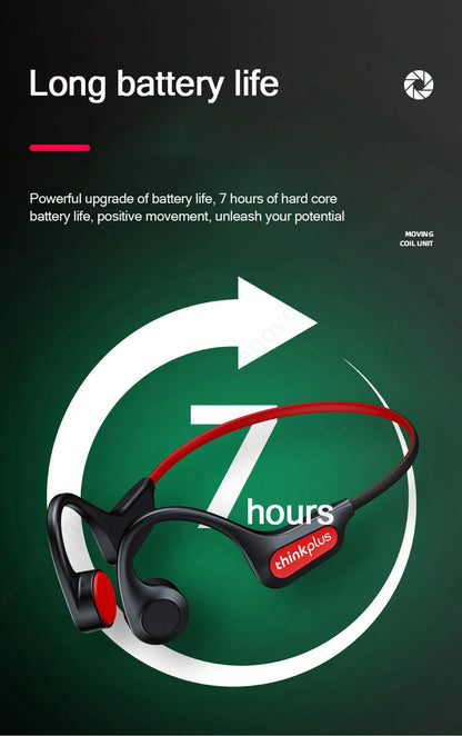 Bone Conduction Wireless Headphones - Bluetooth 5.1 HiFi Sport Earphones with Low Latency