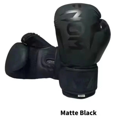 Professional Boxing Gloves – PU Leather, Breathable, 6-16oz – Muay Thai, Sanda, Taekwondo Training