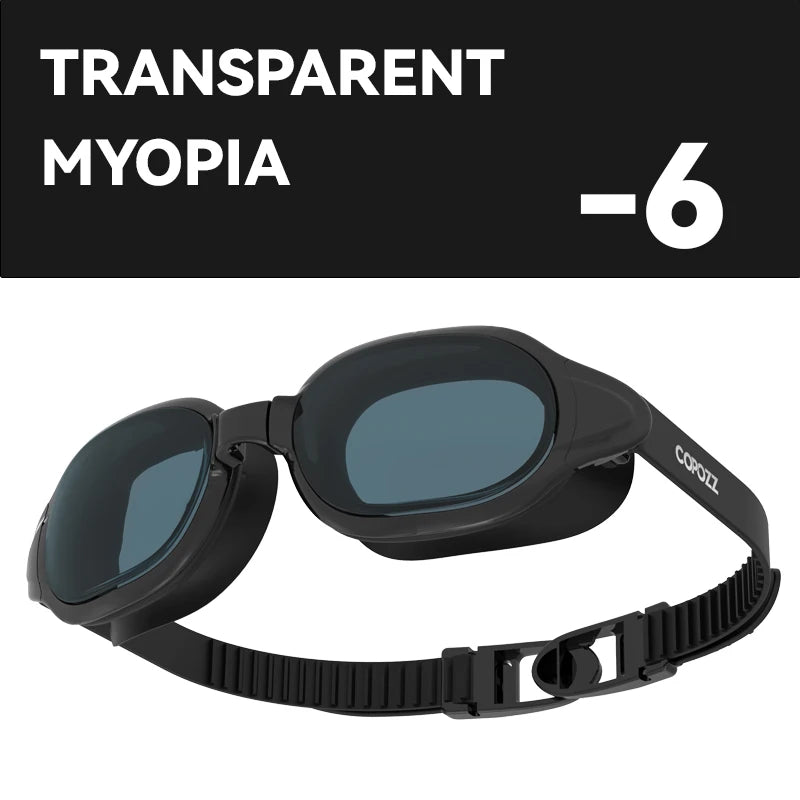 Prescription Swimming Goggles with Anti-Fog UV Protection - Myopia Diopter Swim Eyewear