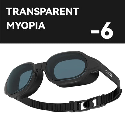 Prescription Swimming Goggles with Anti-Fog UV Protection - Myopia Diopter Swim Eyewear
