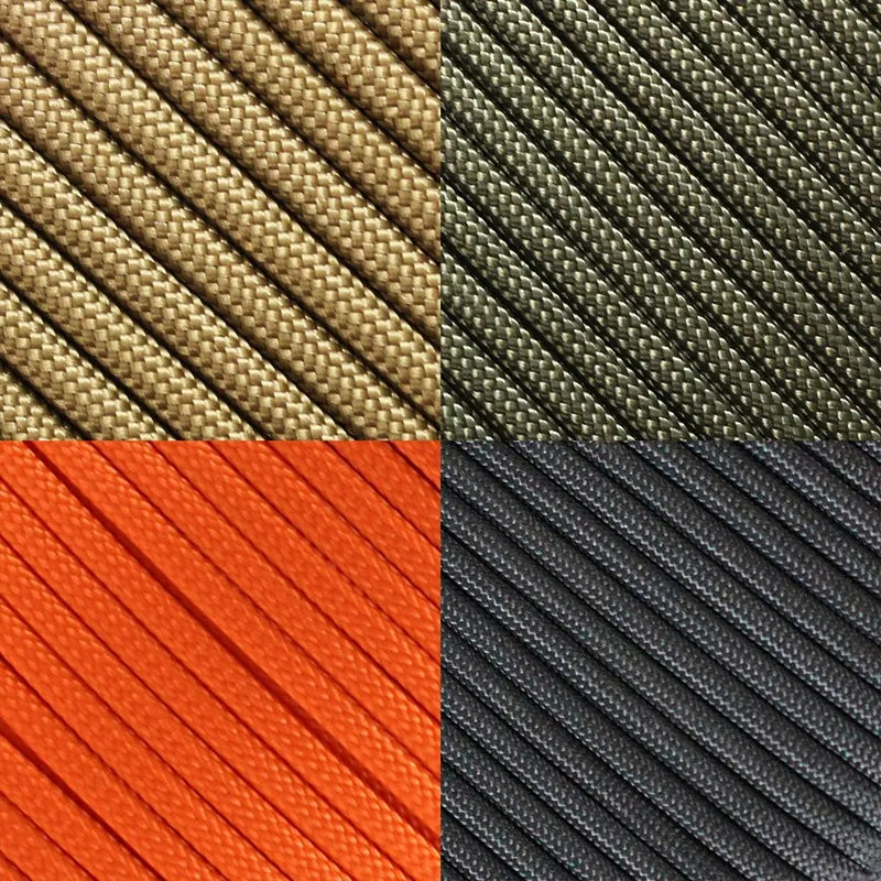 7 Cores 550 Paracord Cord - 5-15-30 M Dia.4mm For Outdoor Camping Survival Lanyard Parachute Rope Hiking Tent Accessories