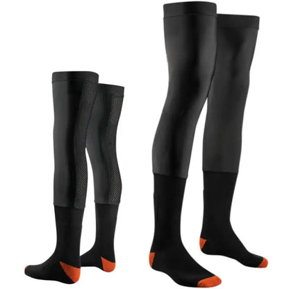 Podium 24 Motorcycle Compression Knee Brace Socks - Motocross Enduro MTB ATV MX Knee Protection Sport Socks