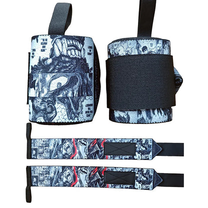 Professional Weightlifting Wrist Straps - Gym Support Equipment for Strength Training (1 Pair)