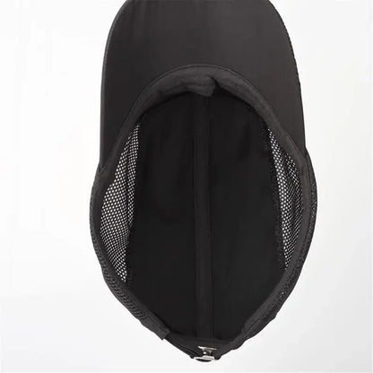 Quick-Dry Mesh Running Cap - Adjustable Breathable Baseball Visor for Outdoor Sports