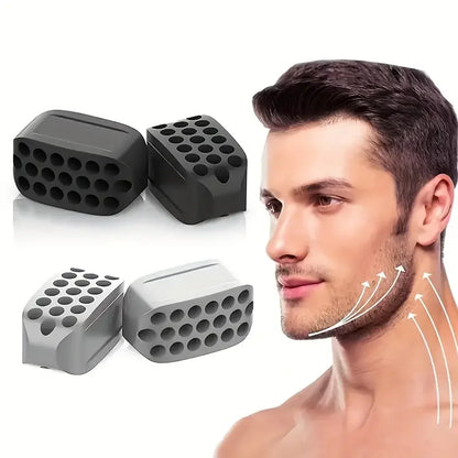 Jawline Exerciser Set - Professional Fitness Jaw Trainer for Muscle Strengthening, Double Chin Reduction & Face Slimming - Silicone Chew Tool (1-2 Pieces)