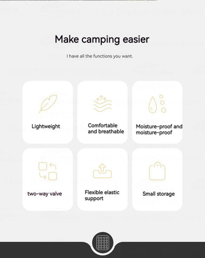Ultralight Self-Inflating Air Mattress - Quick Folding Portable Camping Bed