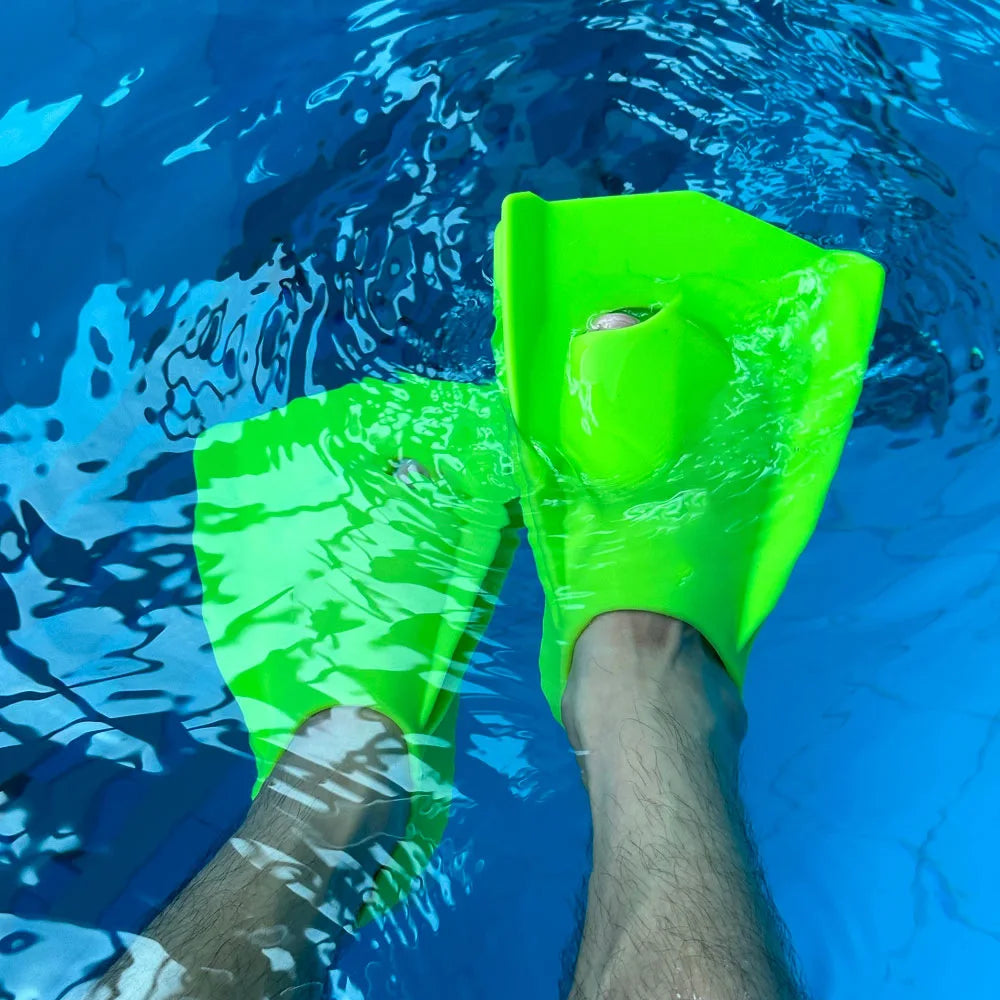 Professional Silicone Short Fins for Swimming & Diving - Training Flippers for Snorkeling & Free Diving