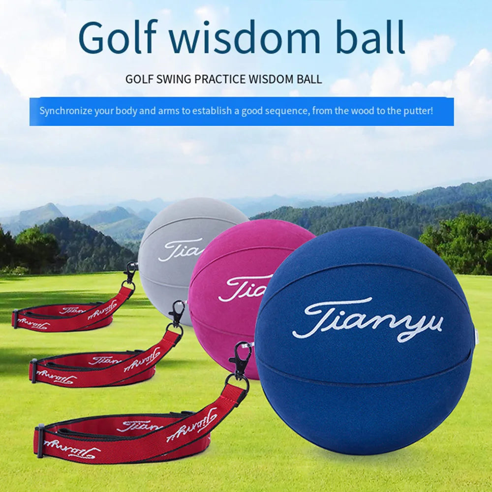 Inflatable Golf Swing Trainer - Portable Smart Ball for Arm Posture Correction and Training