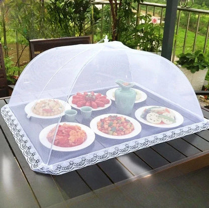 Foldable Mesh Food Cover - Pop-Up Umbrella Style Protector