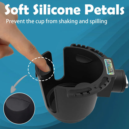 Multi-Functional Kayak Cup Holder - Track Mount Non-Slip Design with Lure Storage for Kayak & Boat Accessories
