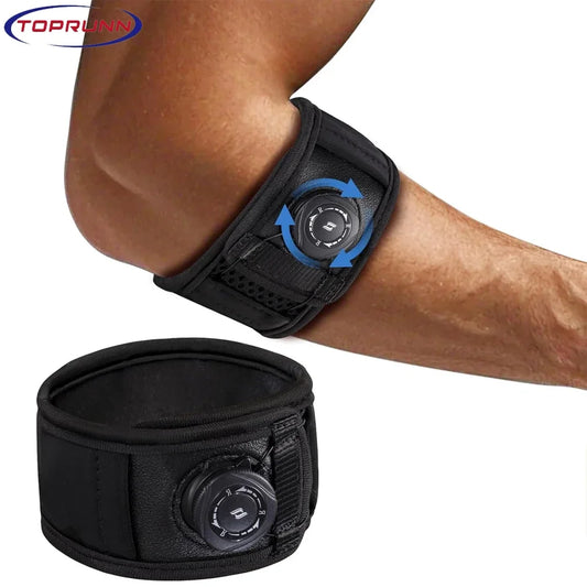 Tennis Elbow Brace - Tendonitis Relief Strap for Golfers Elbow, Forearm Support Band with Golf Elbow Pads (1 Piece)