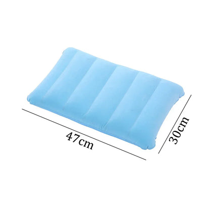 Inflatable Travel Pillow - Foldable Air Cushion for Outdoor Camping, Plane Travel & Backrest Support