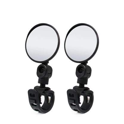 2PCS Universal Bike Handlebar Mirror - 360° Adjustable Rotatable Rearview for MTB & Road Bikes