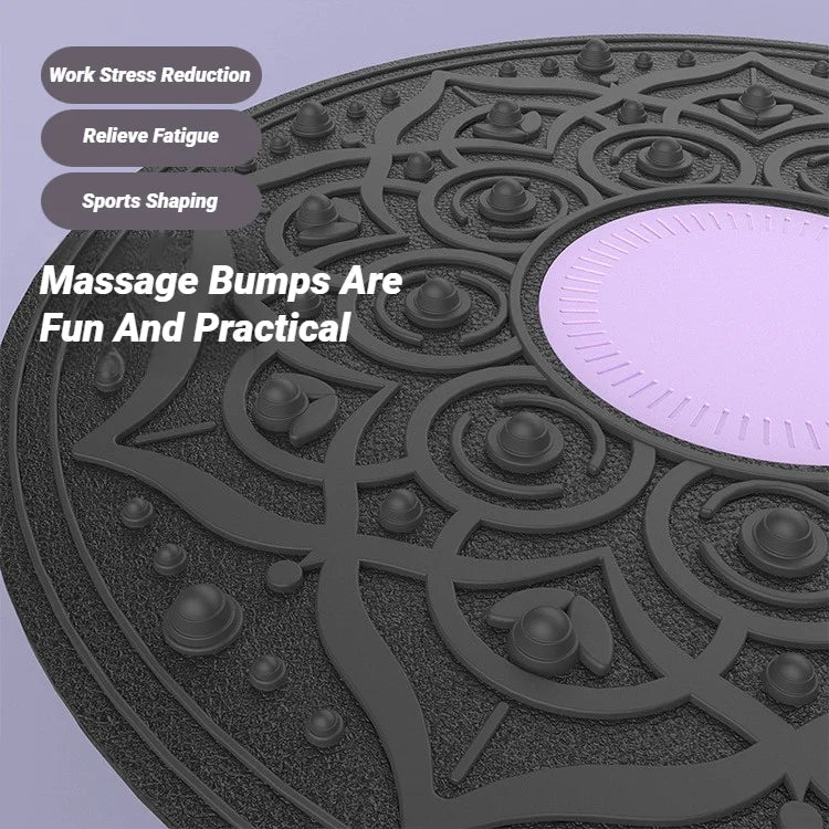 Non-Slip Balance Board - Wobble Trainer for Yoga, Rehabilitation, and Full-Body Fitness Training