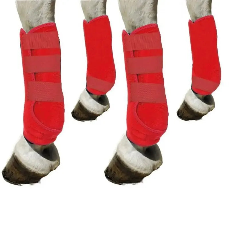 Professional Horse Leg Gaiters - Neoprene Protective Boots for Racing and Training